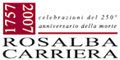 Logo del duecentocinquantesimo anniversario della morte di Rosalba Carriera