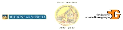 logo Regione del Veneto, logo del Comitato regionale per le celebrazioni del V°centenario della nascita di Nicola Vicentino, logo della Fondazione Scuola di San Giorgio