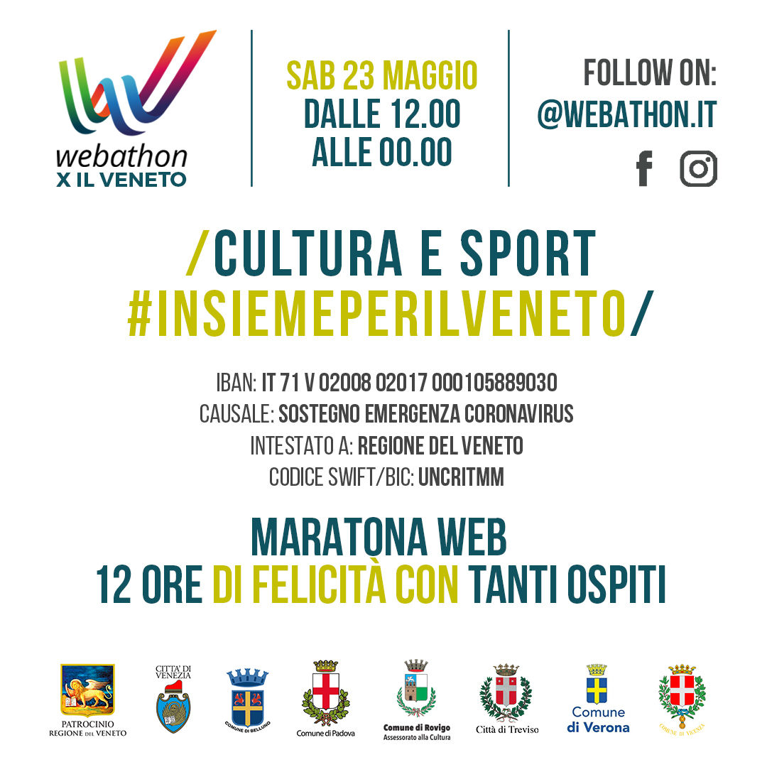 Webathon "Cultura e Sport - #Insieme per il Veneto"