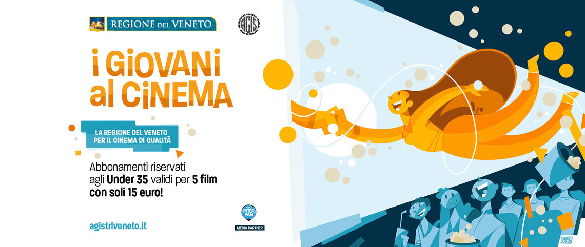 “I Giovani al Cinema” con la Regione del Veneto. Abbonamento a prezzo agevolato riservato agli under 35