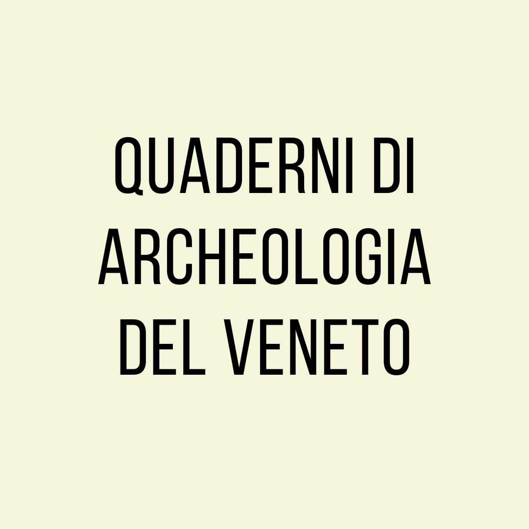 Copertina Quaderni di archeologia del Veneto -  Quaderni di archeologia del Veneto