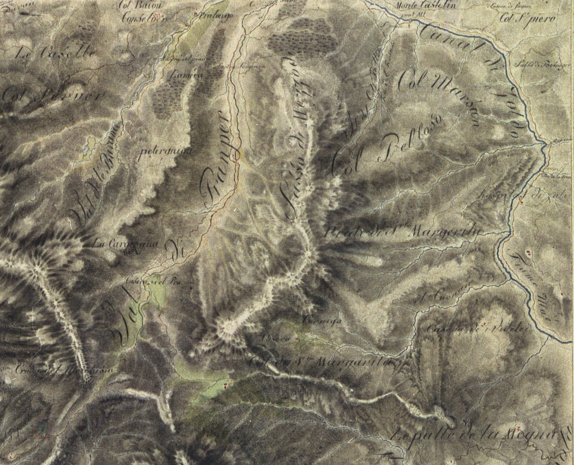 Cartografia di Anton Von Zach (1747-1826) -  Fondazione Giovanni Angelini – Centro Studi sulla Montagna