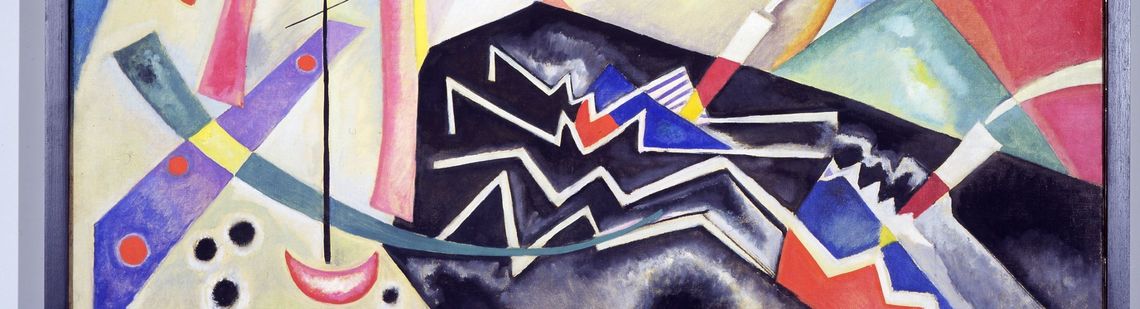 Vassily Kandinsky, "Zig zag bianchi", Galleria Internazionale d’Arte Moderna "Ca’ Pesaro", Venezia -  Galleria Internazionale d’Arte Moderna "Ca’ Pesaro", Venezia