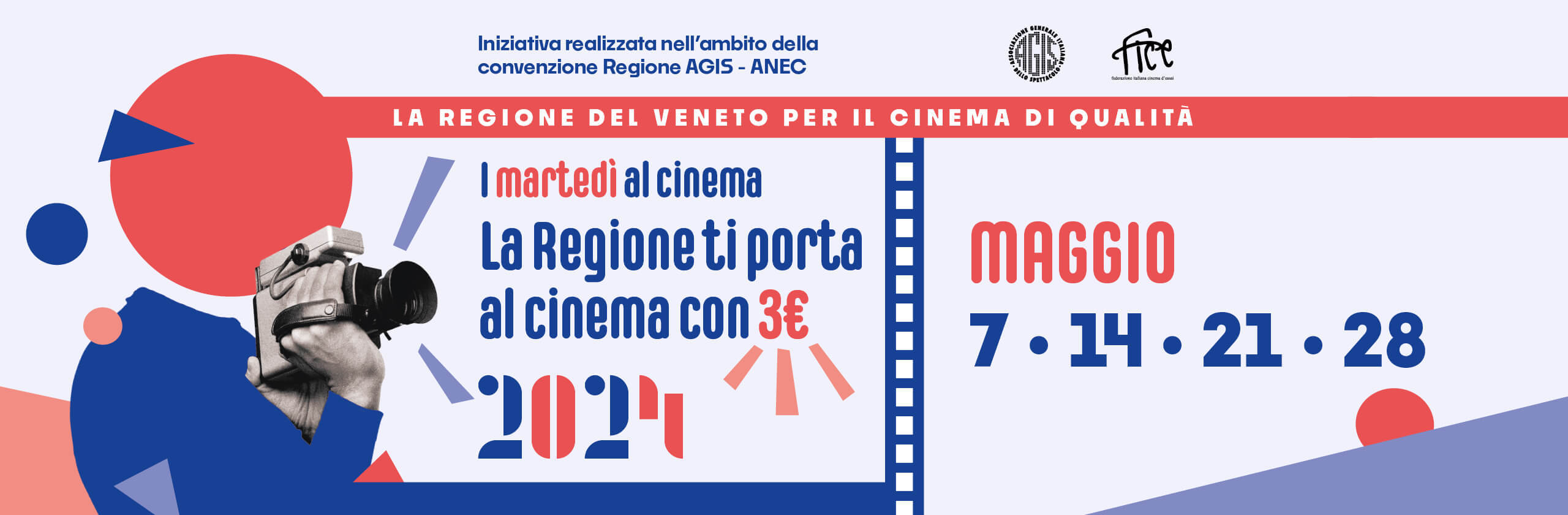 I martedì al Cinema a 3 euro a maggio