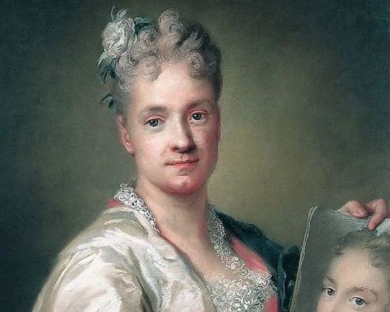 Rosalba Carriera con in mano il ritratto della sorella