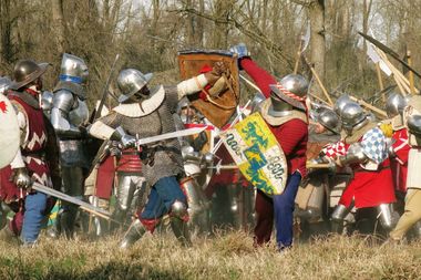 Particolare della Battaglia di Castagnaro - duello