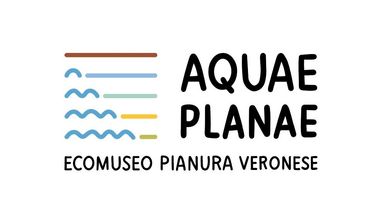 logo con grafica colorata di onde e linee e scritta in nero