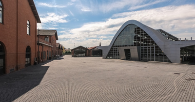 Edificio moderno, padiglione espositivo