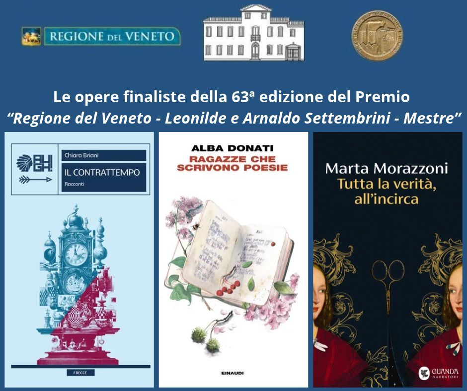 immagine con loghi e copertine di 3 libri su sfondo blu