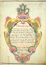 Dissegno generale di tutta la Brentella di A. Prati, frontespizio (1763)