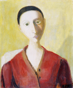 Ritratto di donna, 1945, olio su tela, cm 60x50